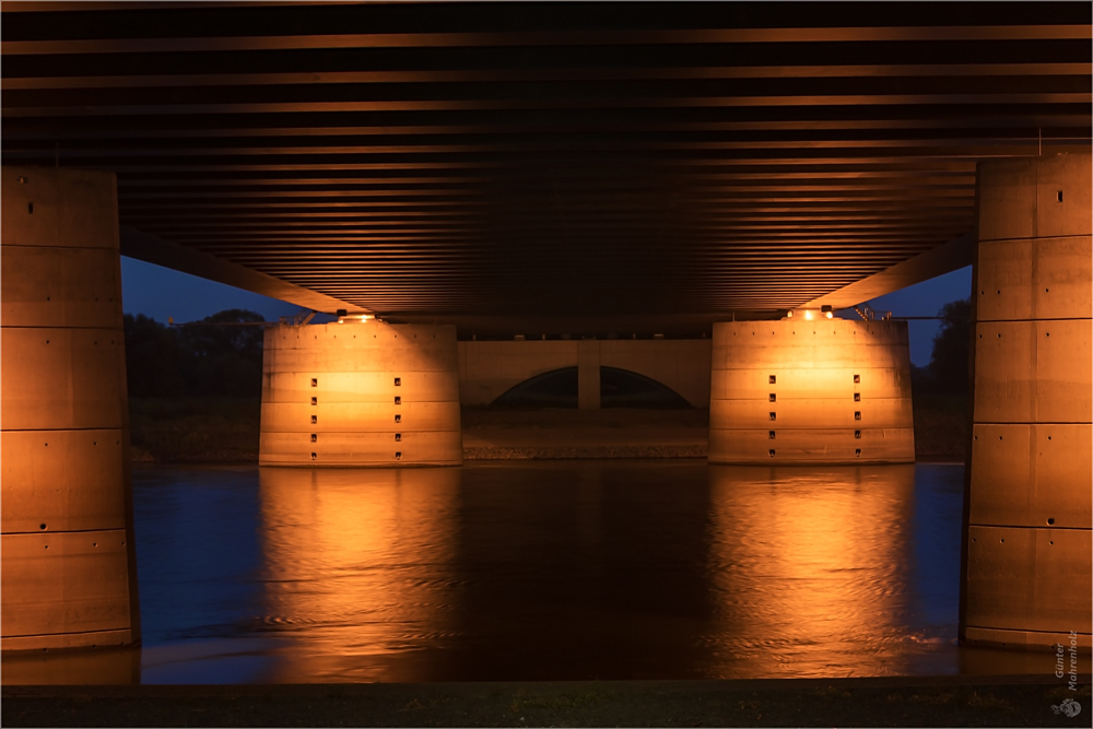 Unter der Trogbrücke war es trocken