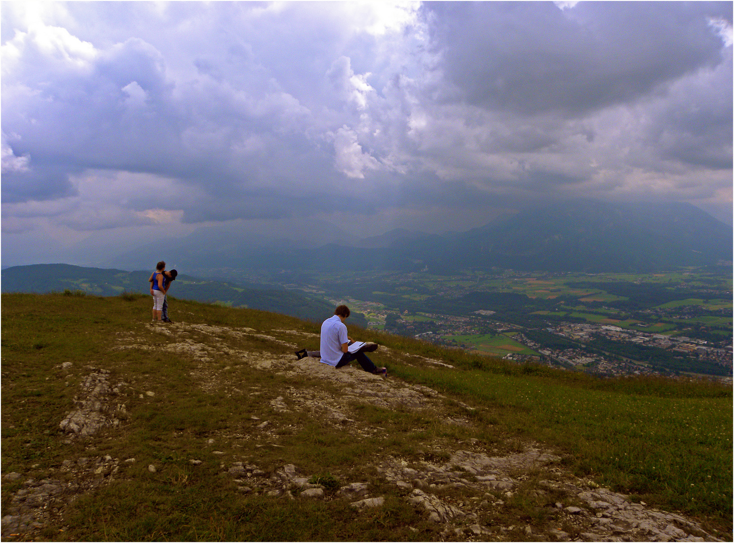 Unter Regenwolken...