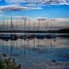 Unterbacher See -blaue stunde