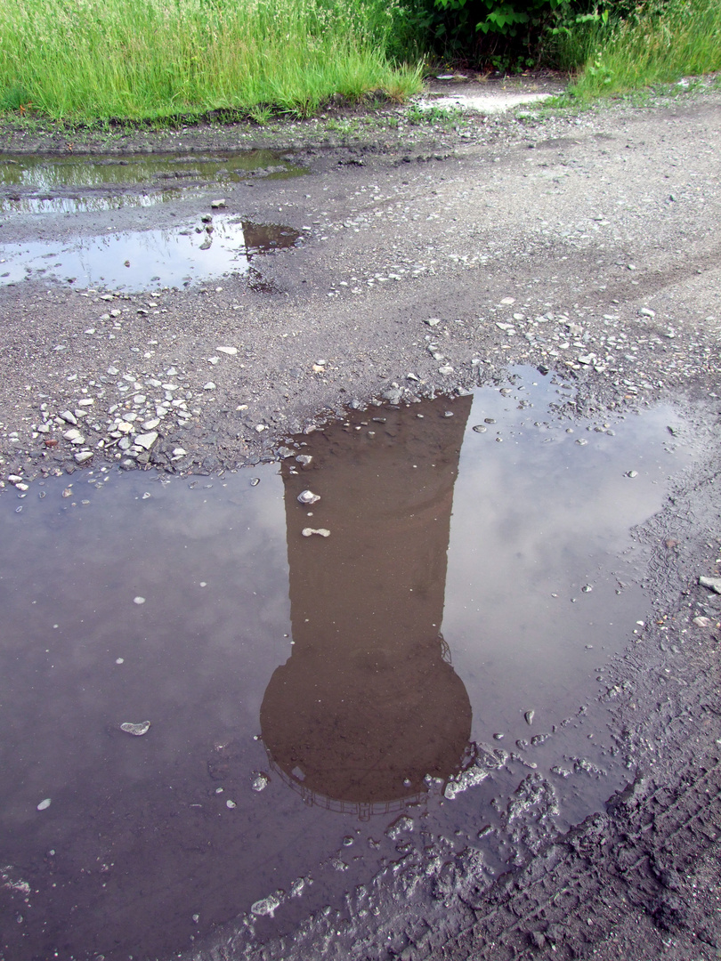 Unterbrochene Spiegelung