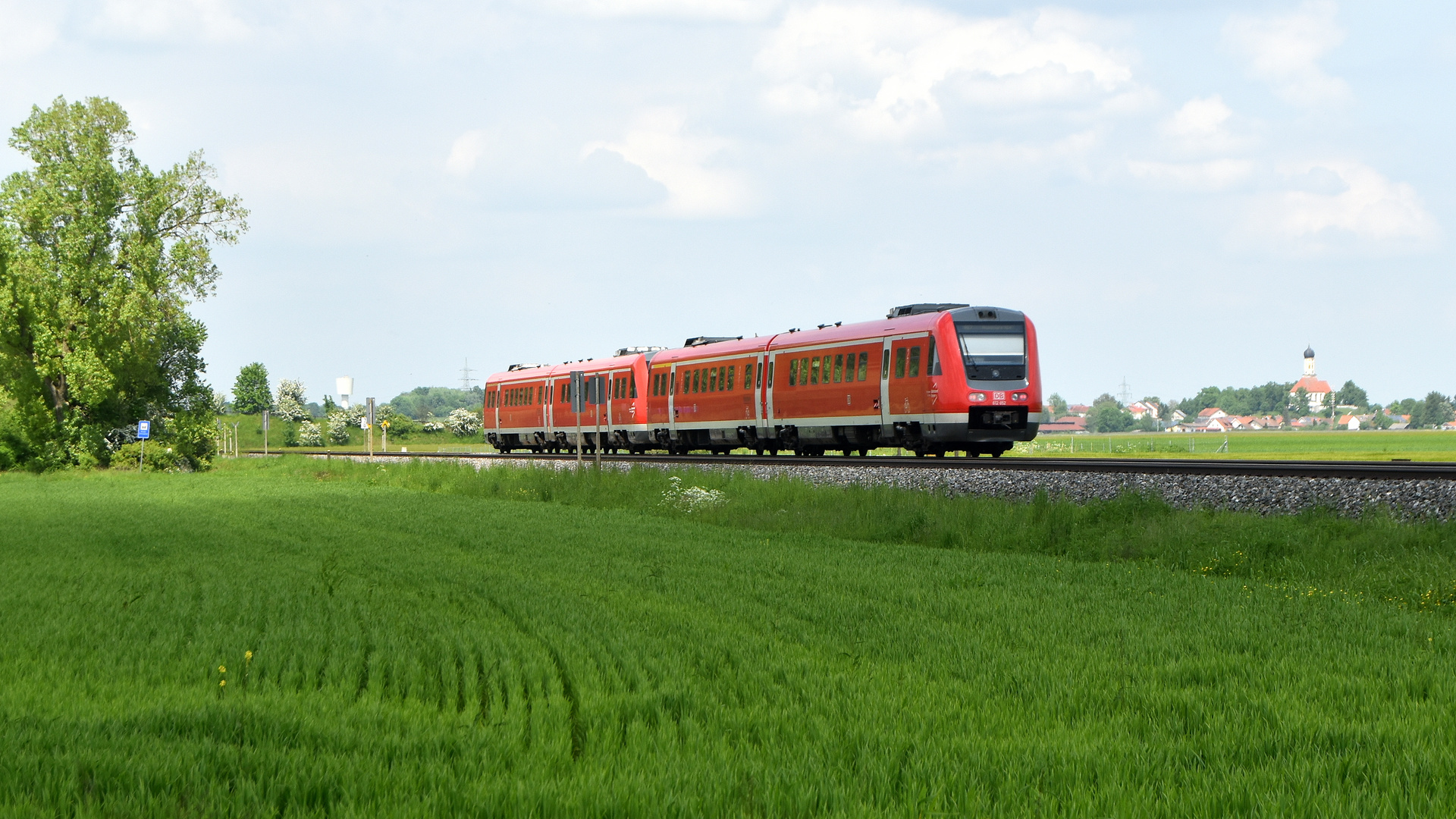 "Untere Allgäubahn" bei Lindenberg 26.5.2023