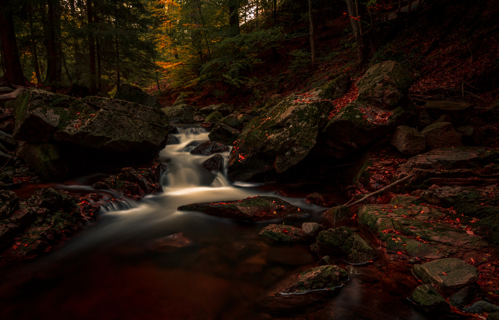 Untere Ilsefälle, Herbst im Ilsetal