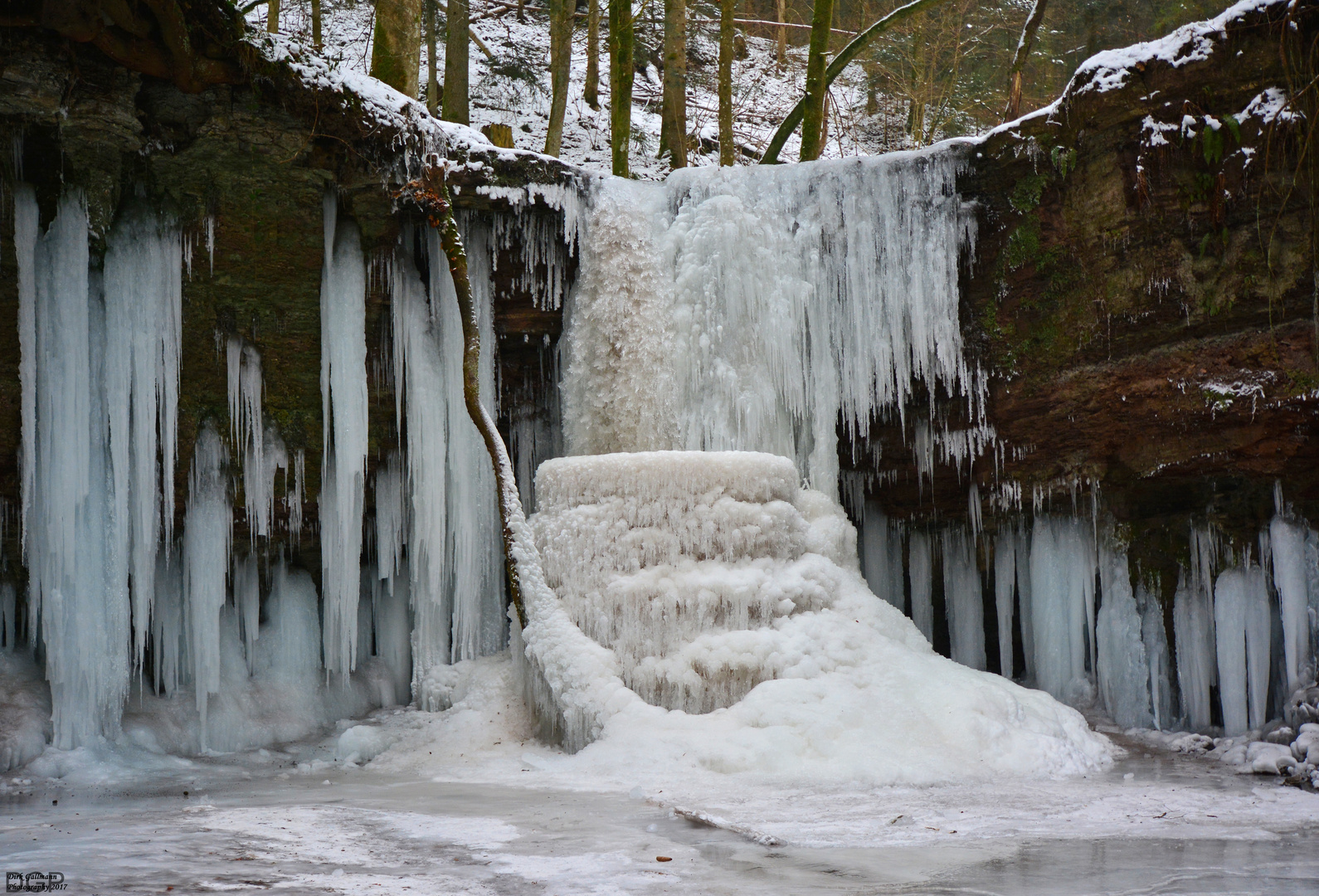  Unterer Hörschbach Wasserfall Murrhardt vom 24.01.2017