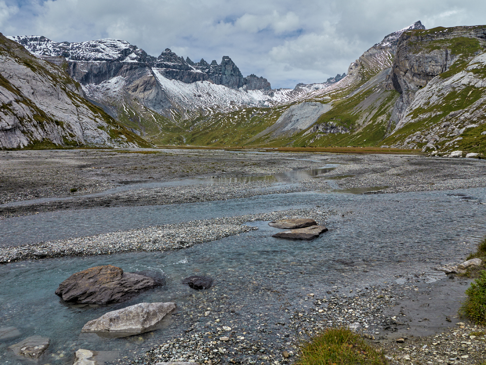 Unterer Segnesboden im Sardona Gebiet ob Flims