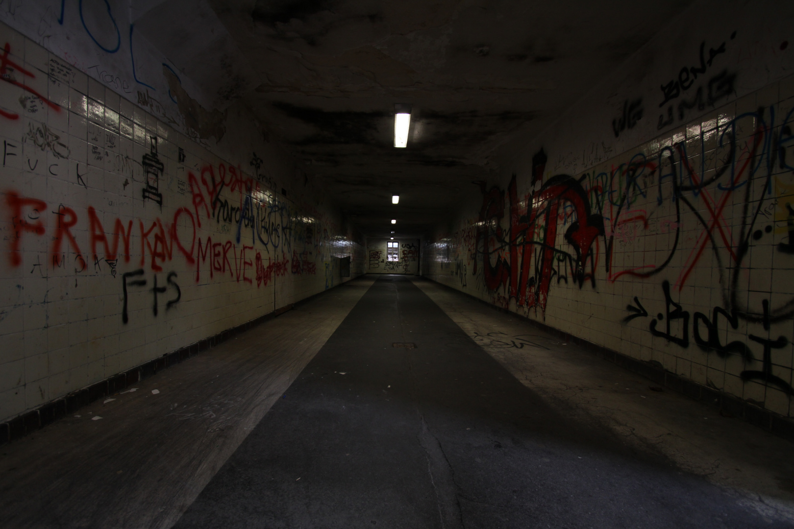 Unterführung zur Luftbrücke im Hofer Bahnhofsviertel