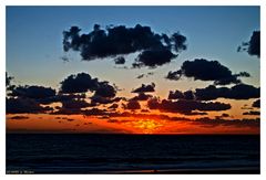 Untergang am Strand im September 2012