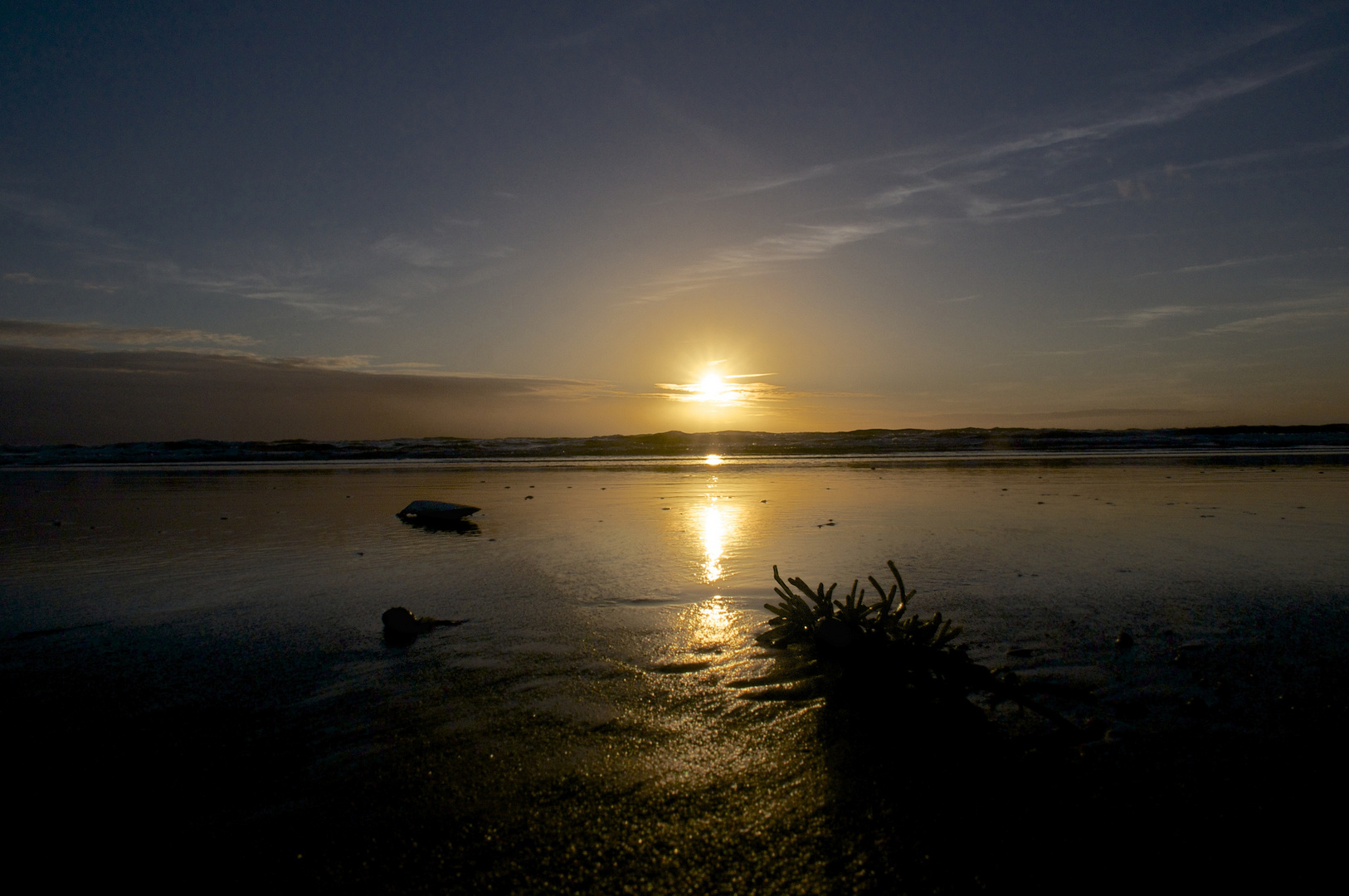 Untergang am Strand von Lakolk