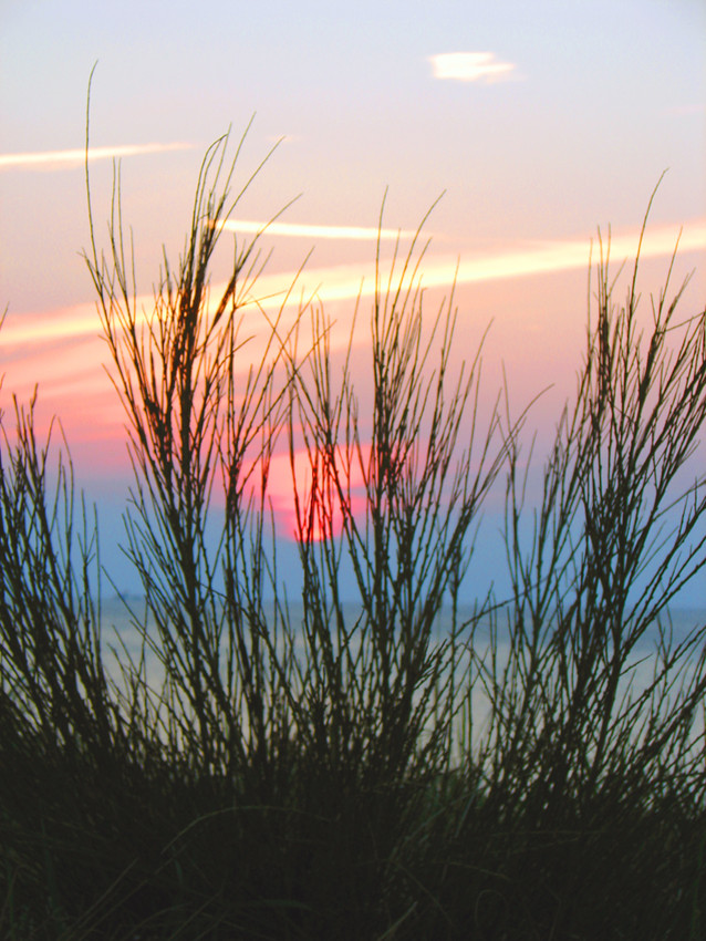 Untergang der Sonne an der Ostsee