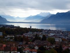 Untergang Stimmung am Genfersee