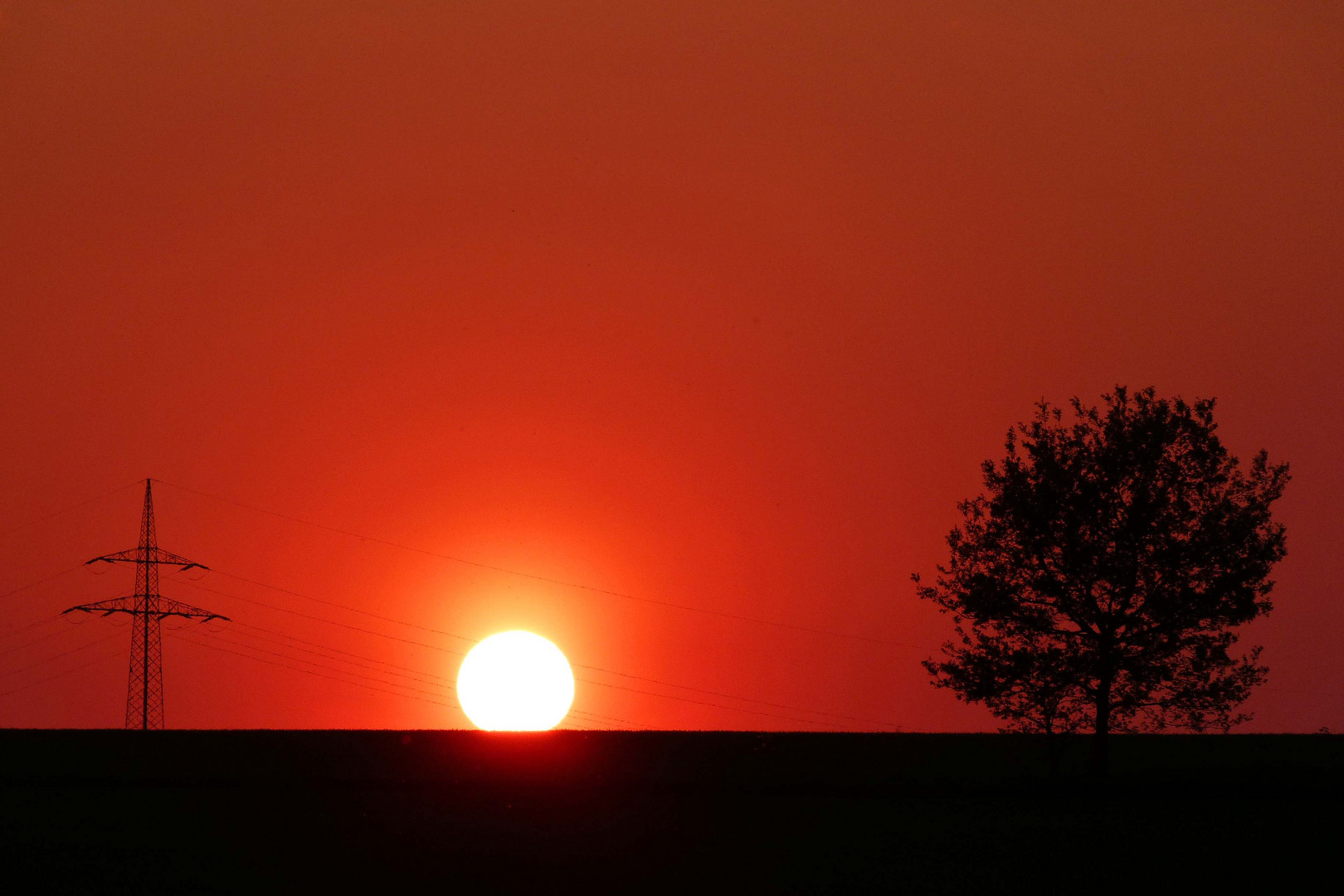 untergehende Sonne