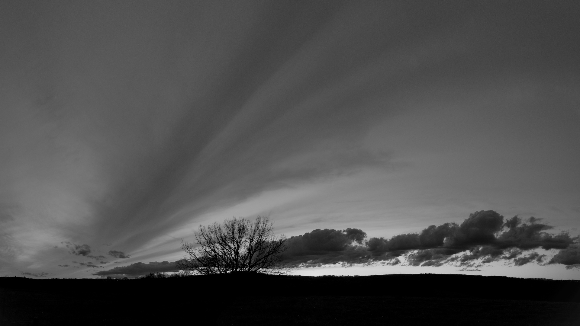 Untergehende Sonne Panorama