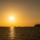 untergehende Sonne- Terneuzen Westerschelde  