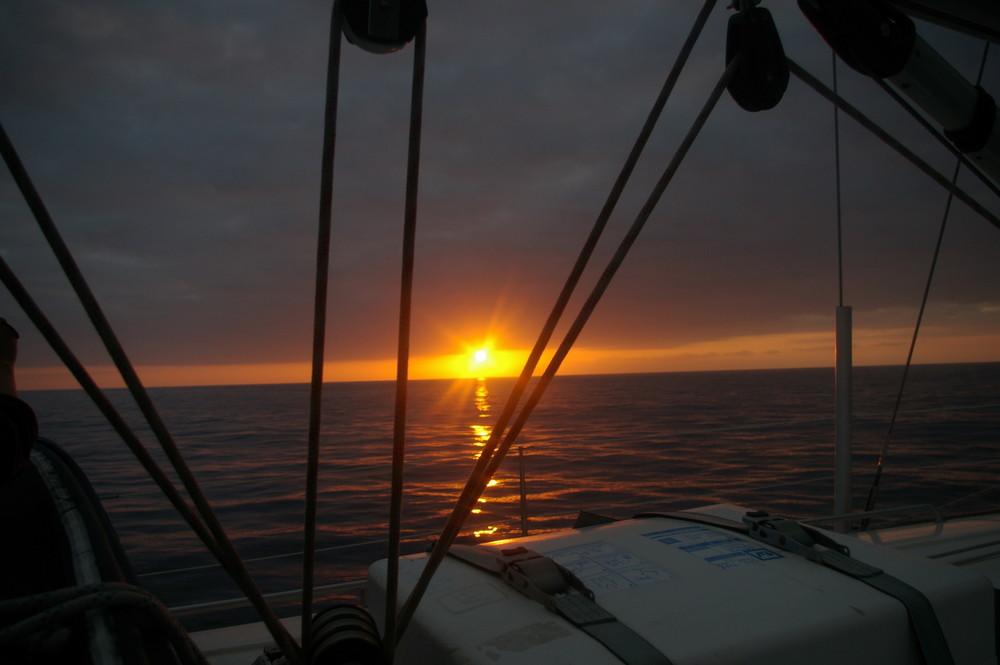 Untergehende Sonne vor El Hierro