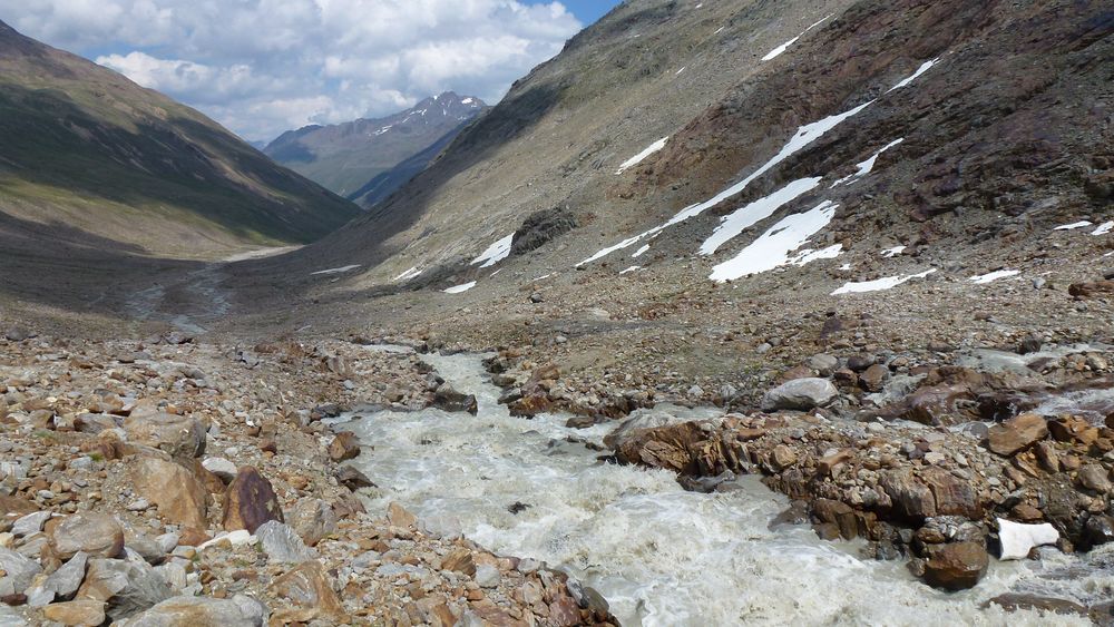 Unterhalb vom Similaungletscher