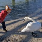 Unterhaltung am Strand