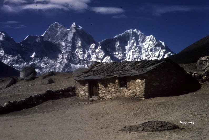 Unterkunft für Yaks vor dem Katenga (Nepal)