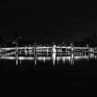 Untermainbrücke Frankfurt Black & White @ Night