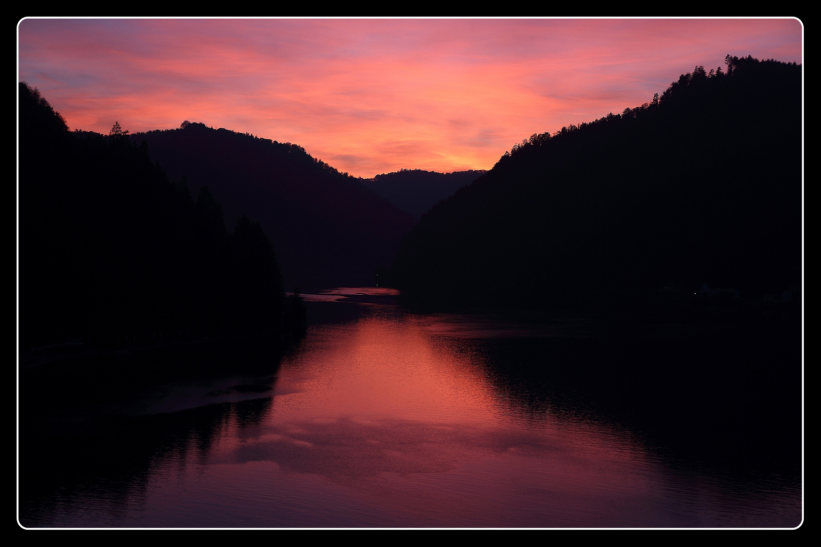 Untermühl im Abendlicht