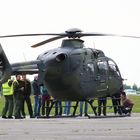 Unterricht am Hubschrauber