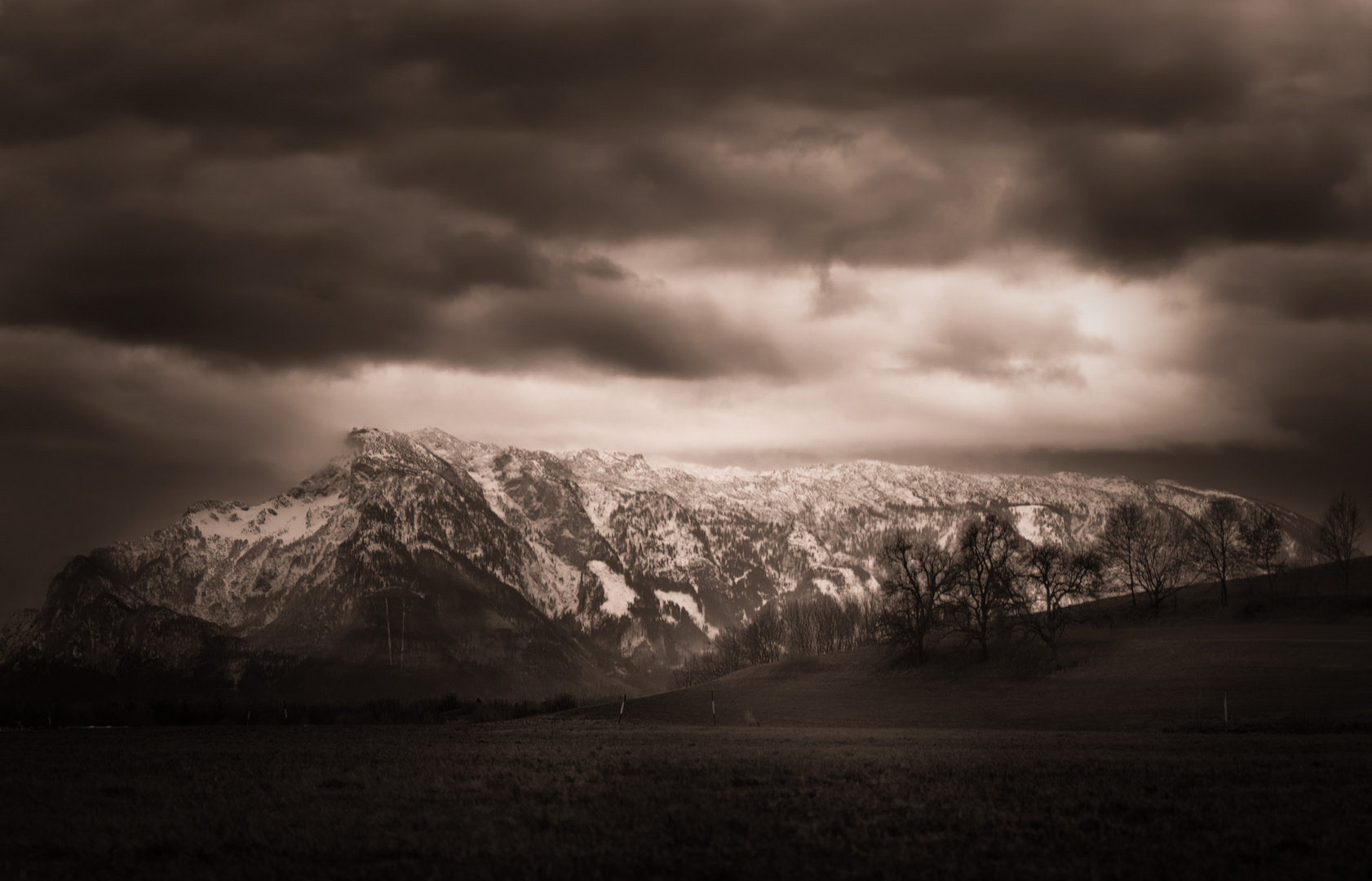 Untersberg Black & White Impression