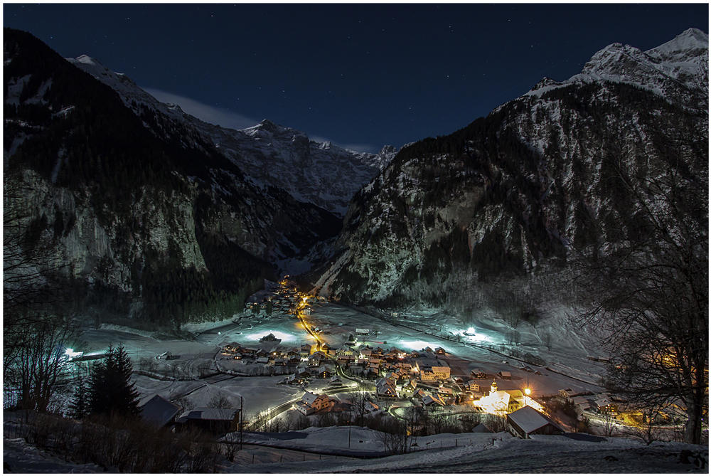 Unterschächen by Night