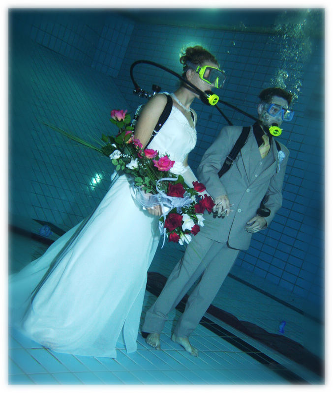 Unterwasser-Hochzeit