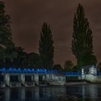 Unterwasserseite vom Bodewehr Staßfurt...