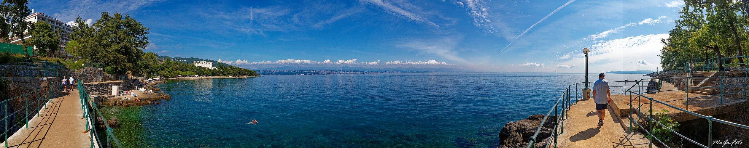 Unterwegs am Lungomare bei Lovran