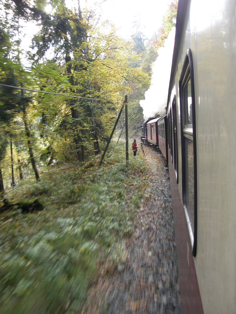 Unterwegs an der Bahnstrecke