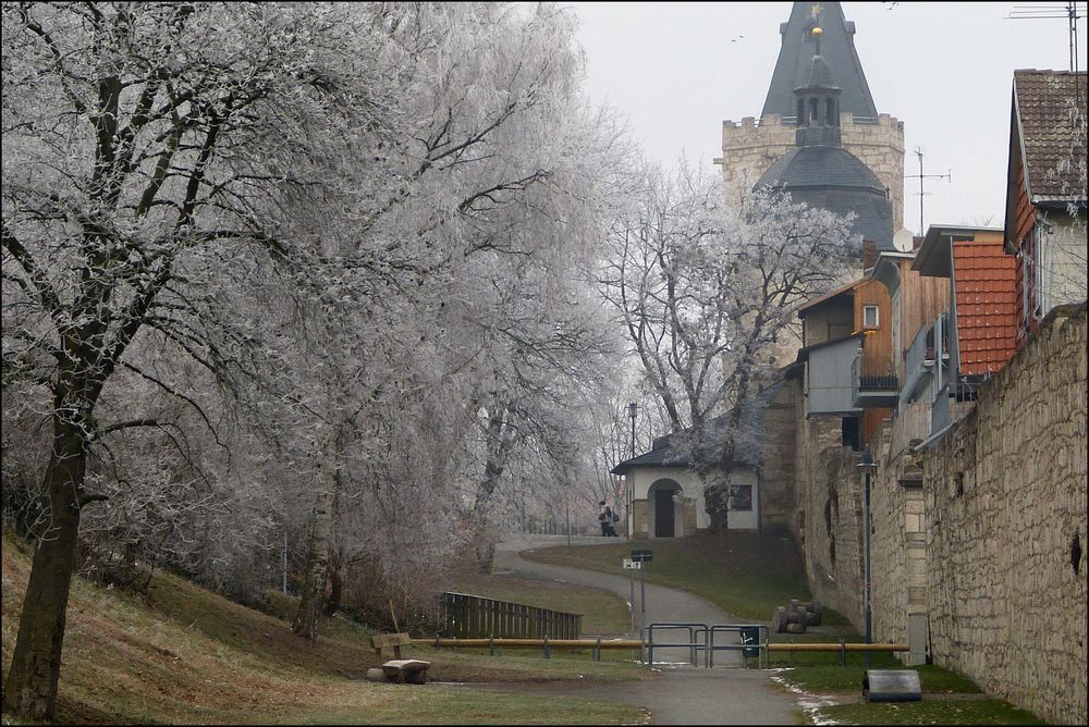 Unterwegs an der Stadtmauer