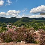 Unterwegs auf dem Rimbachsteig (Premiumwanderweg), hier der Blick vom Hockerstein (Wachtfels)...