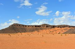 Unterwegs auf dem Wüstenplateau bei Tafraout Hassi Fougani