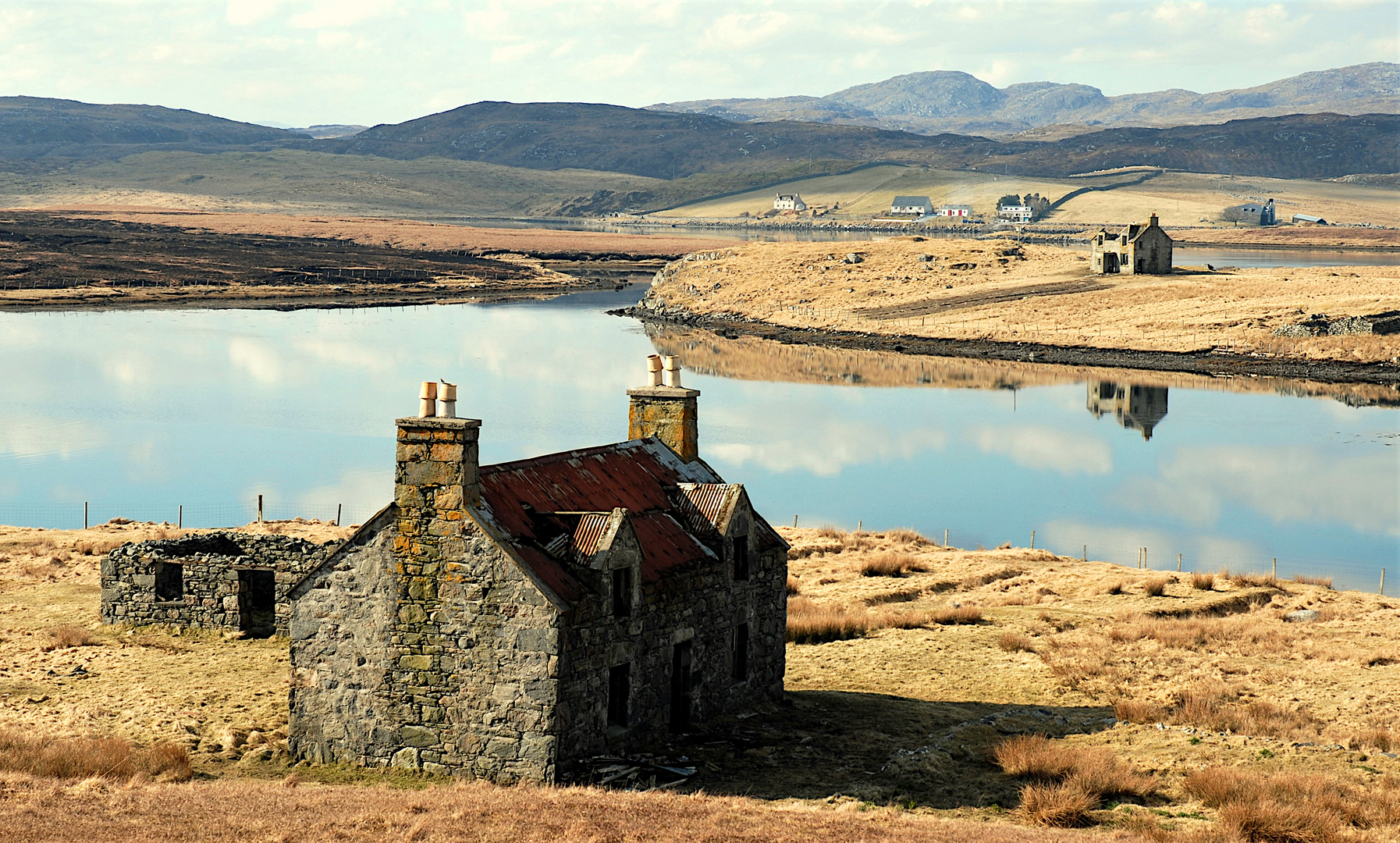 Unterwegs auf den Hebriden - verlassene Häuser auf der Isle of Lewis