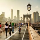 Unterwegs auf der Brooklyn Bridge