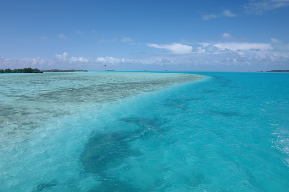 Unterwegs auf der Lagune von Aitutaki