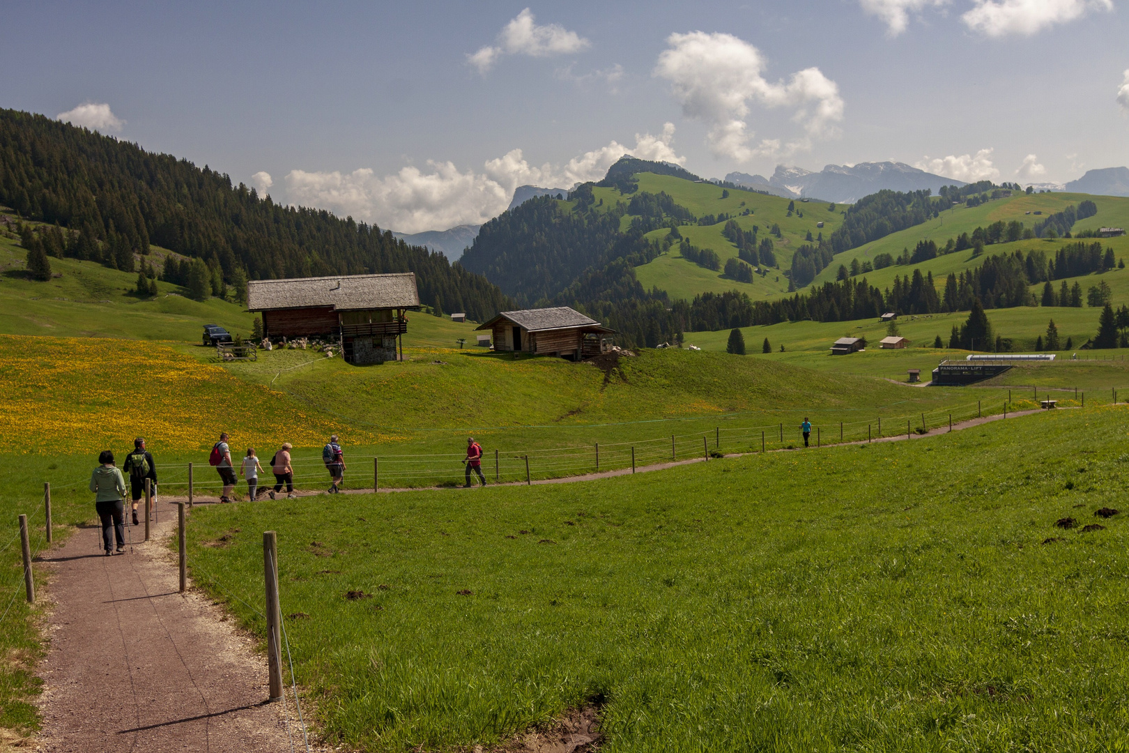 Unterwegs auf der Seisel-Alm 