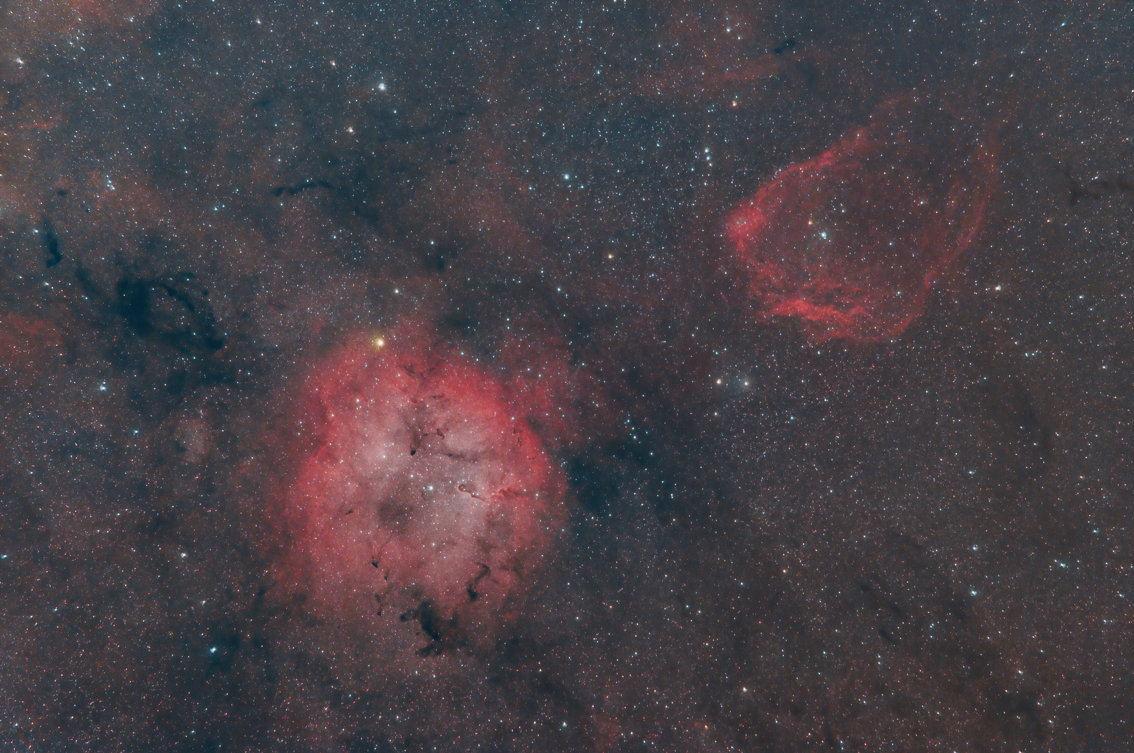 Unterwegs im Cepheus - IC 1396A und Sh2-129 mit Ou4