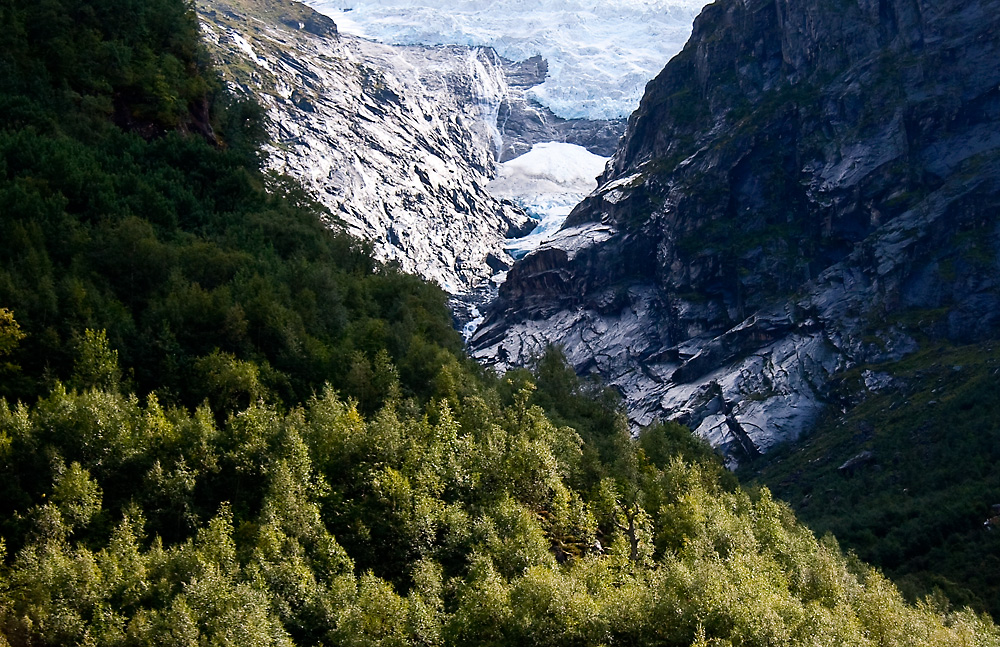 Unterwegs im Gletschergebiet Norwegens