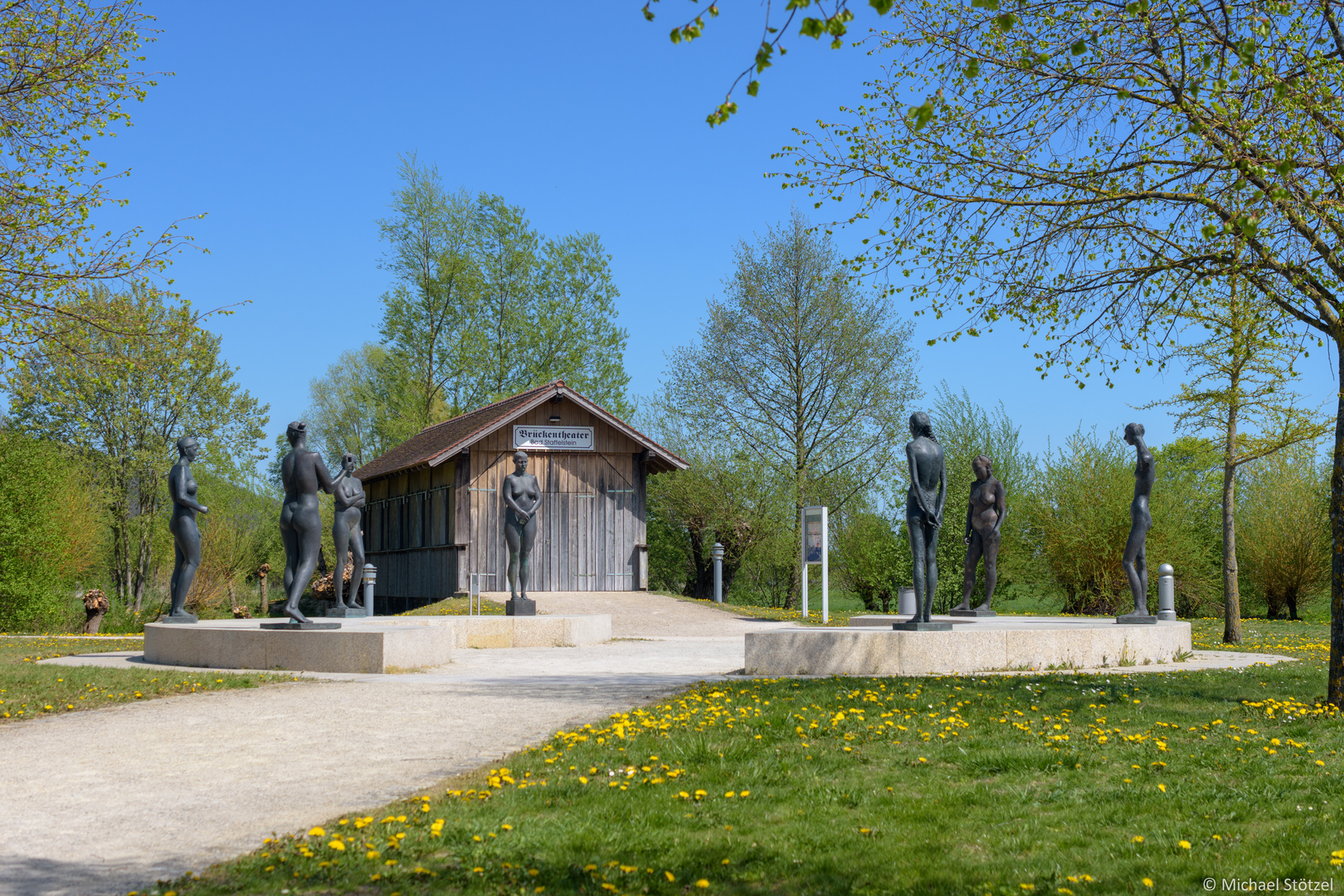 Unterwegs im Kurpark von Bad Staffelstein