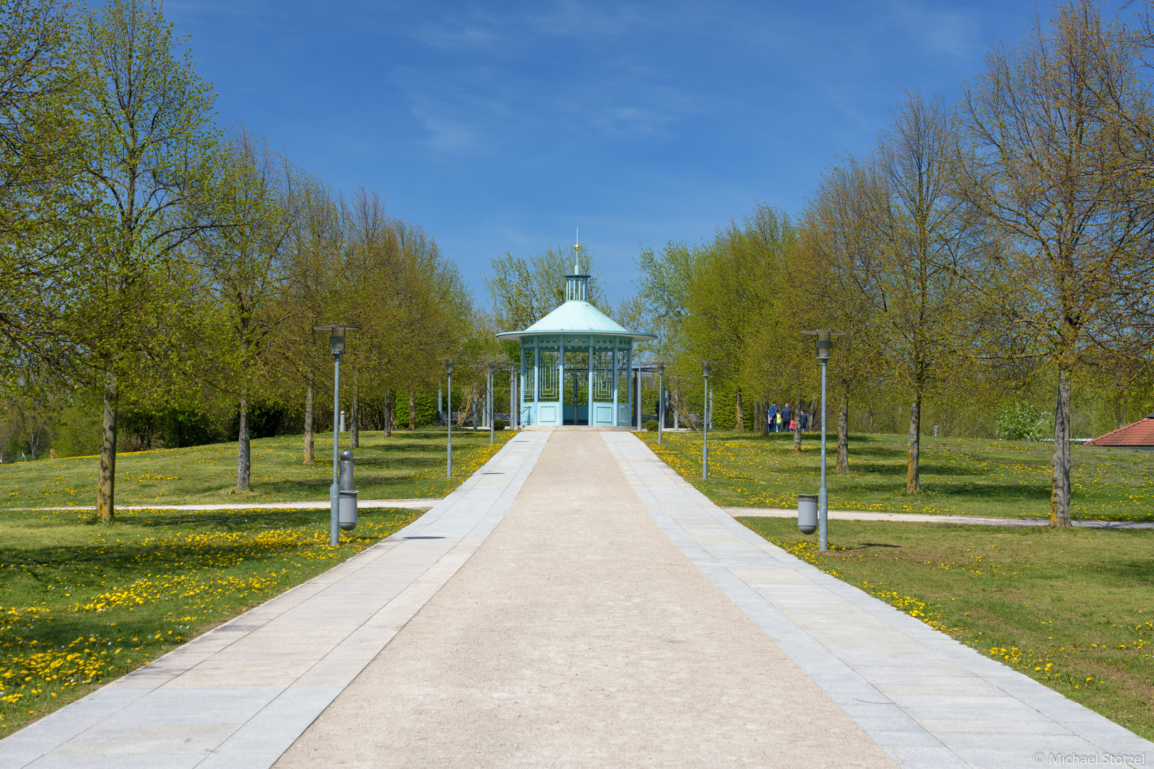 Unterwegs im Kurpark von Bad Staffelstein