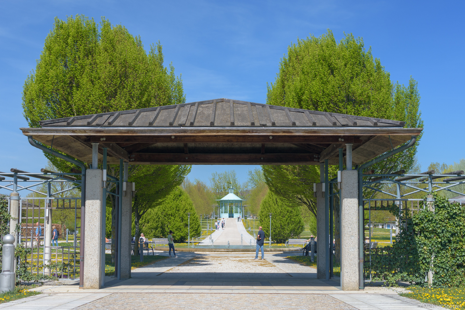 Unterwegs im Kurpark von Bad Staffelstein