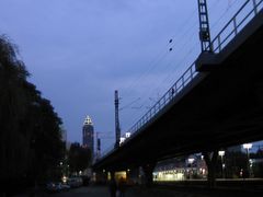 Unterwegs im nächtlichen Frankfurt