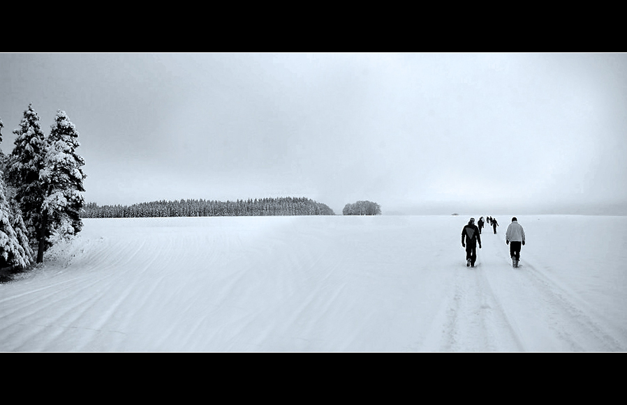 unterwegs im Schnee