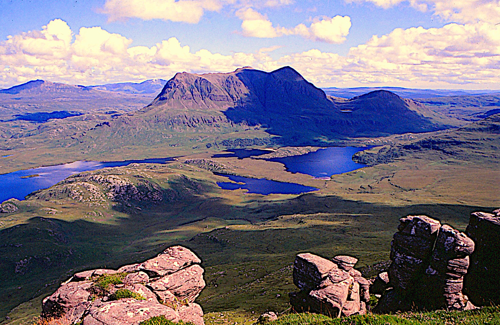 Unterwegs in den Highlands - Aussicht vom Stac Pollaidh (613m)