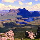 Unterwegs in den Highlands - Aussicht vom Stac Pollaidh (613m)