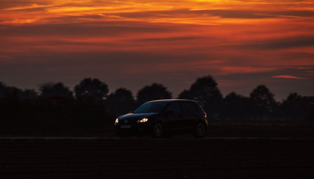 Unterwegs in der Abenddämmerung