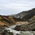 Unterwegs in der Bergregion Landmannalaugar