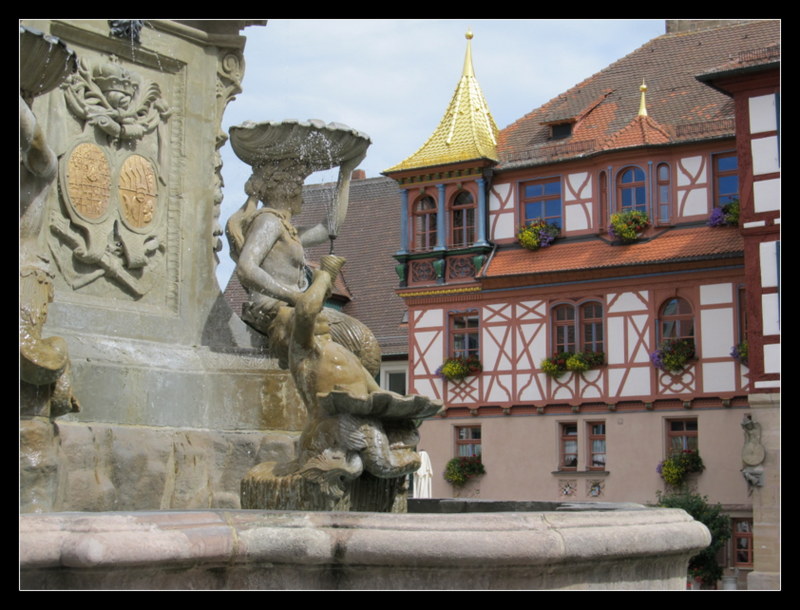 Unterwegs in der schönen Altstadt im fränkischen Schwabach