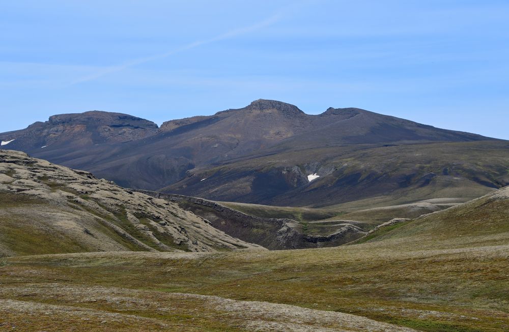 Unterwegs in der Vulkanspalte Eldgja in Südisland