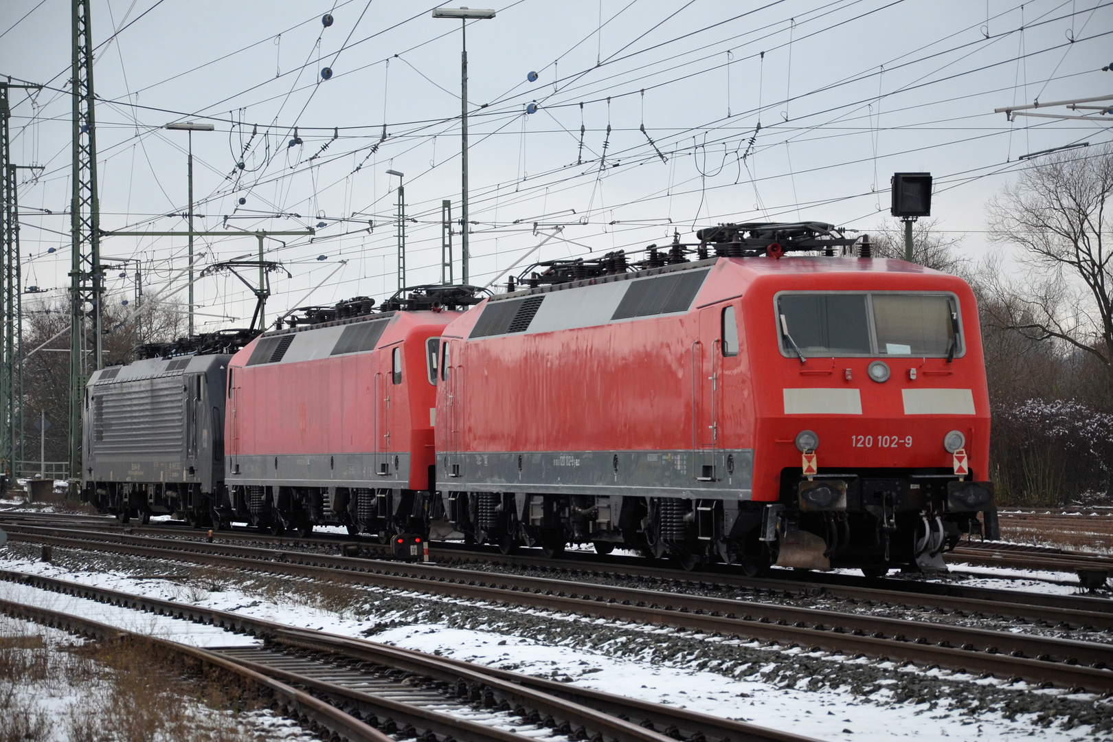 unterwegs in die Werkstatt vom Bw1 in MLR bei der Durchfahrt in NLF